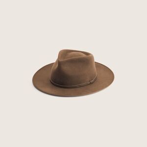 Will & Bear Calloway Tan | Brown Widebrim Wool Fedora Unisex NEW NWT